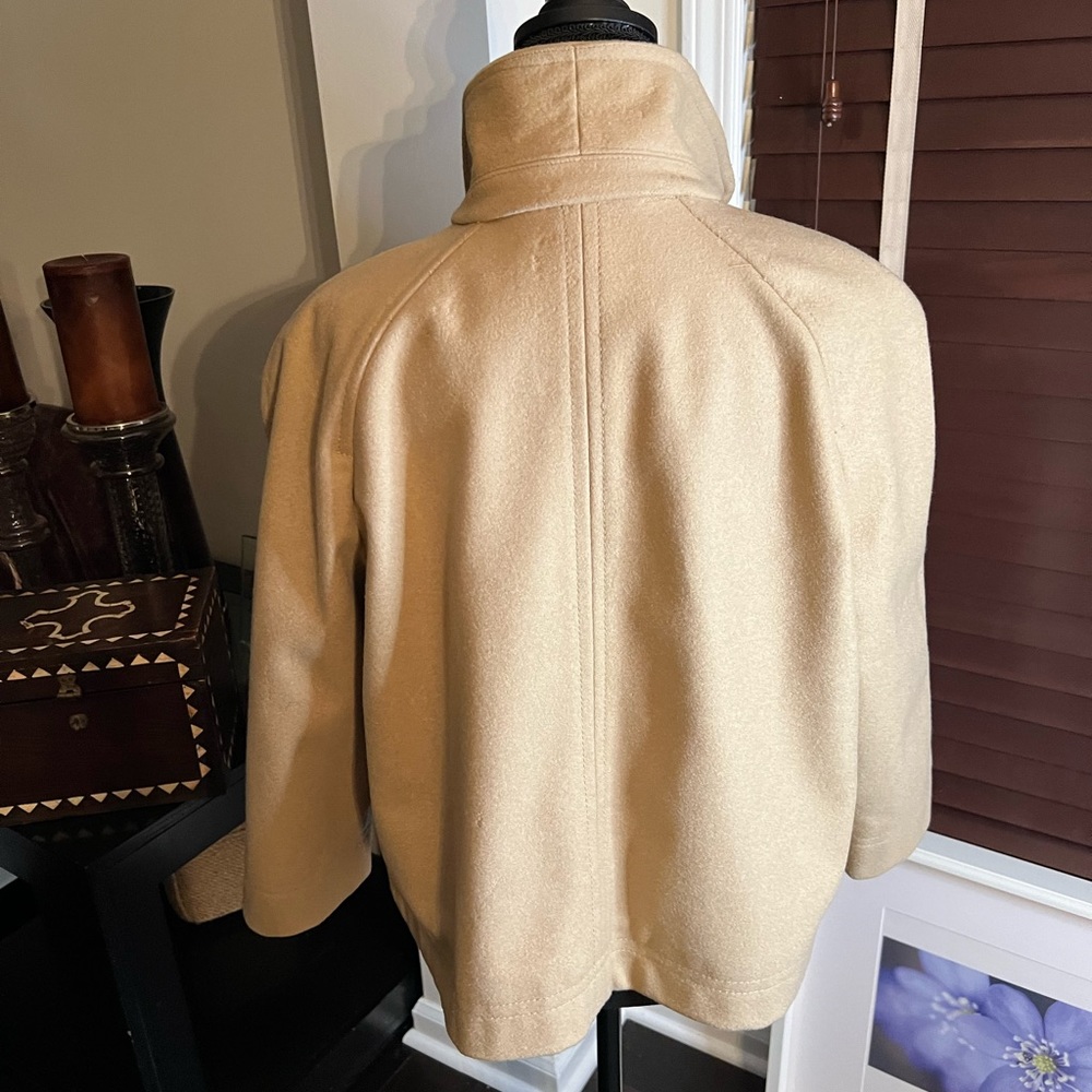 Camel Color Wool Crop Jacket - image 2